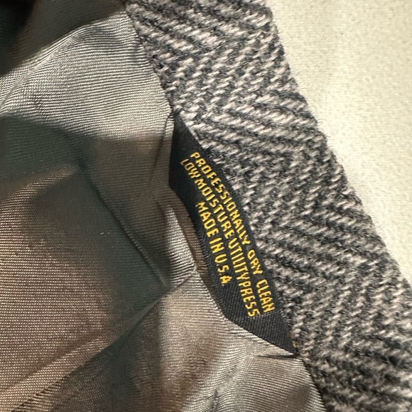 44L Adams Row USA Mens Vintage 2 Button Pure Wool Tweed Blazer Sport Coat Jacket - Picture 3 of 14